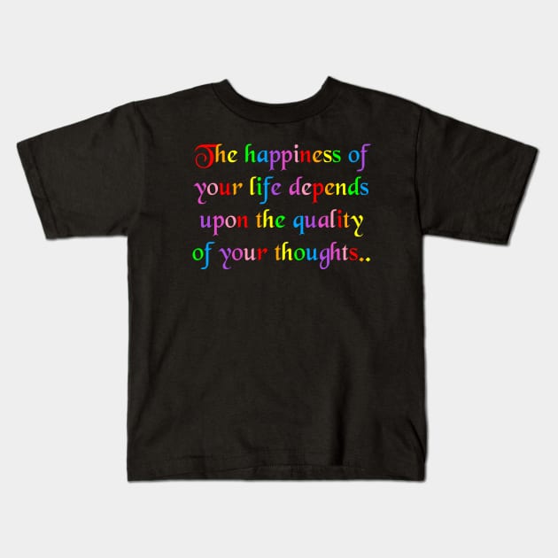 Inspirational Quote 2 Kids T-Shirt by MelanieJeyakkumar